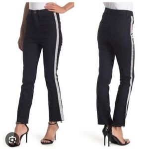 d. jeans Silver and Black Jeggings with Side Stripe
